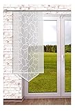 DEMASol Schiebevorhang Elegance spitz transparenter Flächenvorhang mit spitzem Abschluss in 3 Hö
