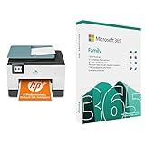 HP OfficeJet Pro 9025e Multifunktionsdrucker (HP+, A4, Drucker, Scanner, Kopierer, FA + Microsoft Office 365 Family | Box