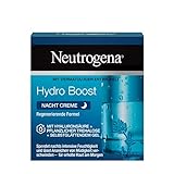 Neutrogena Hydro Boost Gesichtscreme, Nachtcreme mit Hyaluron, für jede Haut, 50