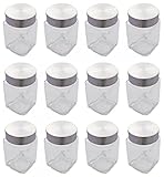 Vorratsglas Gewürzglas Glas mit Edelstahlverschuss 300 ml 12 Stück