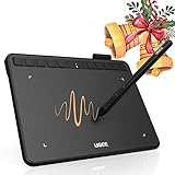 UGEE Zeichentablett für PC, S640 Grafiktablett mit Stift8192 Druckempfindlichkeit 10 Express-Tasten Stifttablett kompatibel mit Windows Mac Linux