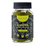 Hanföl Kapseln - hochdosiert & kaltgepresst | Cannabis Sativa | echte 1000mg je Kapsel | Laborgeprüft | pflanzliche Omega 3 6 + 9 - Hanfsamenö