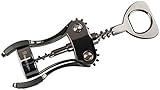 Stanley Rogers Korkenzieher, Flaschenöffner mit Funktionsteil aus beschichtetem Stahl, robuster Hebelkorkenzieher in schönem Design (Farbe: Silber), Menge: 1 Stück