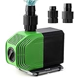 Yorbay CTB-3500 SuperECO Teichpumpe, 20W 3500L/h mit 10m langem Stromkabel Gartenpumpe Filterpumpe für Garten, Teiche, Süß- und Meerwasser (Mehrweg)