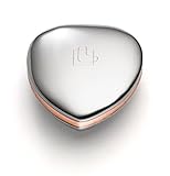 Lunavit Power Heart Duo, Magnetherz aus Edelstahl und Kupfer, für Rücken, Nacken und Gelenke, 1 Neodym Magnet mit 3000 Gauß, kleine Geschenkidee für Frauen und M