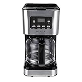 DHTOMC Kaffeemaschine 220V Kaffeemaschine 12 Tassen 1,5 L Halbautomatische Espressomaschine Aus Edelstahl Für Latte Capp