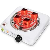 broil-master® Shisha Kohleanzünder - Elektrisch, 1000W Leistung, Farbwahl, Hitze regulierbar - Heizplatte, Heizspirale, Grillanzünder, Shishakohle, B