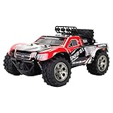 WJ 1:18 RC Autos, Rock Offroad Rennfahrzeug Crawler Truck, 2.4Ghz 2WD High Speed Radio Fernbedienung Buggy Elektro Fast Race Hobby