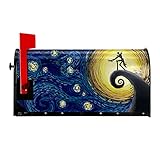 Hitamus Starry Night Briefkasten-Abdeckung, magnetisch, wasserdicht, Halloween, Briefkasten-Umhüllung, Standard-Größe, 53,3 x 45,7 cm, für Zuhause, Garten, Hof-Dek