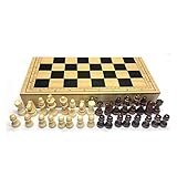 REAPP Schachbrett Schach 3 in 1 hölzerner internationaler Set Holzschachbrett-Spiele-Checkers Puzzle-Spiel Engagierte Geburtstagsgeschenk fü