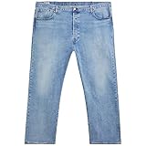 Levi's Herren 501 Original B&T Jeans, MED Indigo-Worn IN, 44W / 34L