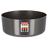 KADAX Blumenschale aus Kunststoff, runde Schale, Pflanzschale, Pflanzgefäß, Kunststoffschale für Fensterbank, Tisch, Wohnzimmer, Pflanzkübel (⌀ 26 cm, Grafit)