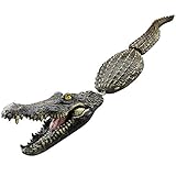 Doublehero Schwimmtier Krokodil Gartenzaubereien Teichdeko, 2.65 ft schwimmende Krokodil - Teich Dekofigur und Gartendek