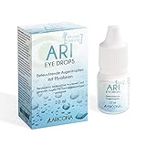 ARI EYE DROPS Augentropfen - 10ml Hyaluron Augentropfen gegen trockene Augen - feuchtigkeitsspendend und beruhig