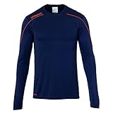 uhlsport Kinder Stream 22 Langarm Trikot, Marine/Fluo rot, 152