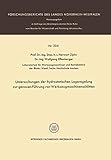 Untersuchungen der hydrostatischen Lageregelung zur genauen Führung von Werkzeugmaschinenschlitten (Forschungsberichte des Landes Nordrhein-Westfalen, 2241, Band 2241)