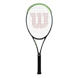 Wilson Tennisschläger, Blade 101L V7.0, Unisex, Erwachsene, Griffgröße: 4 3/8, Graphit, schwarz/grau/lime, WR022910U3