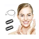 Instant Face, Instant Invisible Face, Neck and Eye Lift, Facelifting Patch Invisible V-Line Facelifting, Nachfüllbänder für Instant Face, Neck und Eye Lift Kit Tape (10Pcs Hebe-Clips)