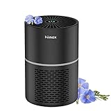 Luftreiniger mit Ionisator HIMOX Air Purifier Desktop Luftreiniger USB H13 HEPA Luftfilter, 99,97% Filterleistung gegen Pollen Rauchgerauch Staub für Allergiker Raucher Bü