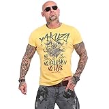 Yakuza Herren No No No T-Shirt, Gelb, 6XL