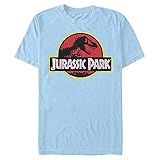 Fifth Sun Herren Jurassic Park T-Shirt, hellblau,