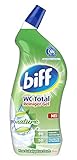 Biff WC Total Reiniger Gel Pro Nature Minze Eukalyptus Duft, WC-Reiniger, 1 x 750 ml, mit 90 Prozent naturbasierten I