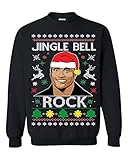 Ugly Christmas Sweater Jingle Bell Rock Unisex Sweatshirt - Schwarz - M