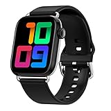 QY03 Smartwatch für Damen und Herren, Smartwatch für iOS, Android, Elektronik, Fitness-Tracker, Sportarmband (A)