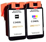 Amaprint 2 XL Patronen kompatibel mit Canon PG-545 CL-546 Multipack passend für Pixma IP2850 MG2450 MG2550 MG2555s MG2950 MG3050 MX490 MX495 TR4550 TR4650 TS205 TS305 TS3150 TS3151 TS3350 TS3452