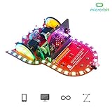 Adeept BBC Micro: Bit Smart Robot Car Kit | Programmierbares STEM-Lernroboter-Kit | Microbit Starter Kit Starry: Bit mit detaillierten Projekten PDF Tutorial Book