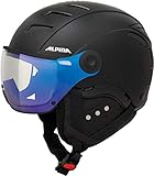 ALPINA Unisex - Erwachsene, JUMP 2.0 VM Skihelm, black matt, 55-58
