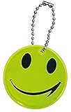 Smiley Sicherheitsanhänger SMILE für Schulranzen ,Taschen , Koffer reflektierend, signalgelb , 5