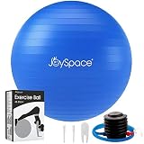 JOYSPACE Gymnastikball 65cm Sitzball Extra Dicker Yoga-Ball-Stuhl Anti-Berst-Stabilitätsball Pilates Ball als Fitness Kleingeräte und Balance Stuhl im Büro Hause Fitnessstudio inkl. Luft-Pumpe,B