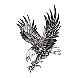 Adler Einmal Tattoo Temporary Tattoo Vogel Temporäre Tattoo Body Sticker 21x15