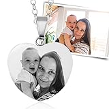 Kettenanhänger Herzanhänger - inkl. Gravur - Edelstahl AH127bi-3ac - mit AMAZON KONFIGURATOR direkt online gestalten !