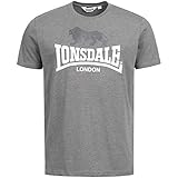 Lonsdale London Herren GARGRAVE T-Shirt, Marl Stone, XXXL