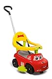 Smoby 720618 Auto Balade Rutscherfahrzeug, für Kinder ab 6 Monaten, Rot, Gelb, Grau, Grü