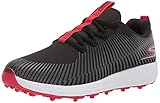 Skechers GO Golf Herren Max Golfschuh, Schwarz/Rot Bolt, 44 EU