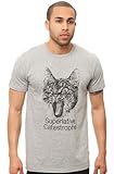 WESC Herren Cat-Astrophe T-Shirt, Grey Melange, XX-Larg