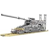 WEERUN Technic Dora Cannon Modellpanzer Bausteine Kit, 3846pcs 1:72 WW2 Military Tank Bausatz DIY Spielzeug, Kompatibel mit Lego T