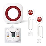 GSM 2G SMS Drahtlos Wassermelder Wassersensor Wasser Alarm Sirene Kabellos mit Batterien (1x empänger+2X Wasserimmersionsdetektor)