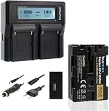 Blumax Gold Edition NP-FM500H 2040mAh + Doppelladegerät NP-FM500H Dual Charger | passend zu diversen Sony Kameramodellen || 2 Akkus gleichzeitig L