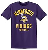 Zubaz NFL Herren T-Shirt Minnesota Vikings Classic Logo Crew T, Größe S, Teamfarb