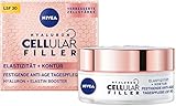 NIVEA Hyaluron Cellular + Elastizität und Kontur Tagespflege, Anti Falten Tagescreme mit LSF 30, festigende Gesichtscreme für gestärkte & elastische H