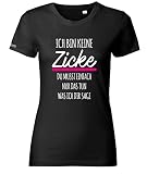 Jayess Ich Bin Keine Zicke - Damen T-Shirt in Schwarz by Gr. XXXL