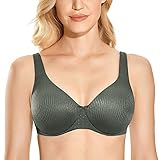 AISILIN Damen Minimizer BH Ohne Polster Große Größen Bügel Vollschalen Thymian - Jacquard 90B