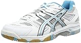 ASICS Damen Gel-Tactic Hallenschuhe, Weiß (Weiß/Silber/blau), 43.5