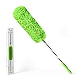 GÜTEWERK Teleskop Staubwedel waschbar - 252 cm lang - ausziehbar Staubwischer Teleskopstiel Mikrofaser Staub dust Wischer extendable Feather Duster Teleskopgriff Staubbürste Teleskopstange W
