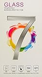 TecctoR iphone 7 PLUS- TRANSPARENT 3D Full Cover Panzerglas Tempered Glass Full Screen Schutzfolie 9H Schutzglas 0,26