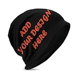 QQIAEJIA Individuelles Logo Beanie Hut personalisierte Winter Strickmütze Business Herren Damen Teenag